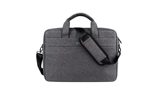Coteci Laptop Shoulder Bag up to 16.0" Laptop Sleek Durable & Water-Repellent Fabric Lightweight Toploader - Light Gray